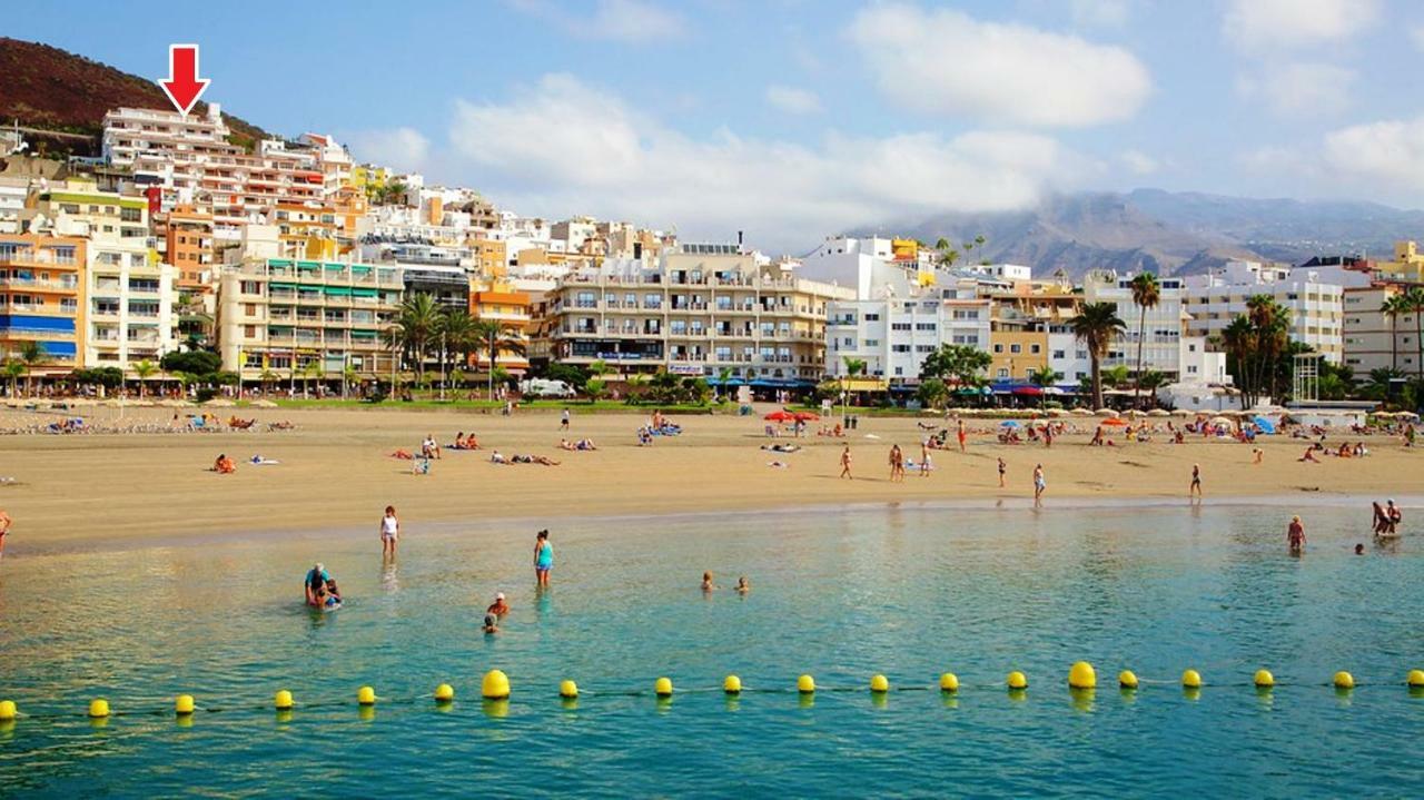 Ocean View Over Los Cristianos, Playa Las Vistas, Wifi 洛斯克里斯蒂亚诺斯 外观 照片